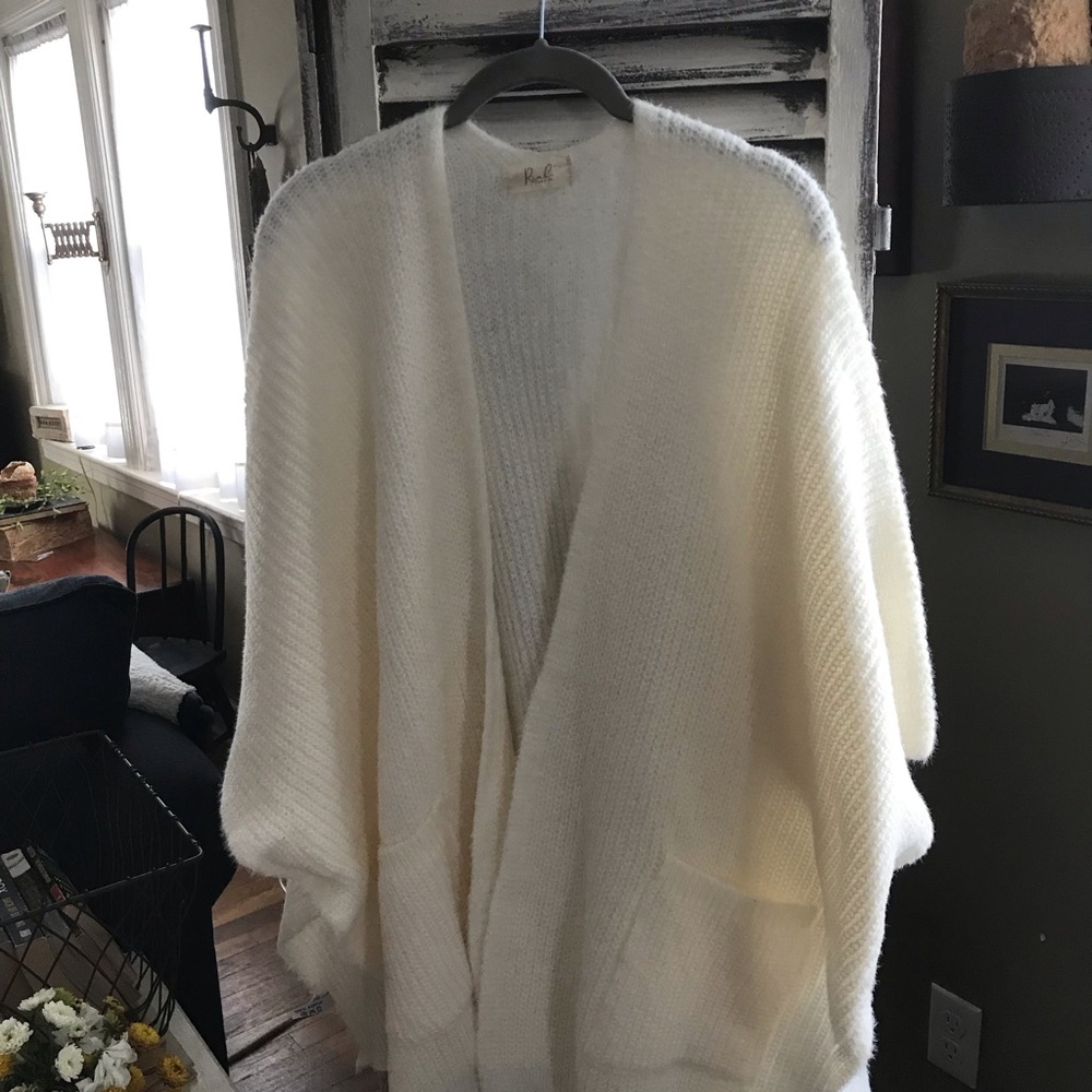 Cream Women's Poncho Sweater